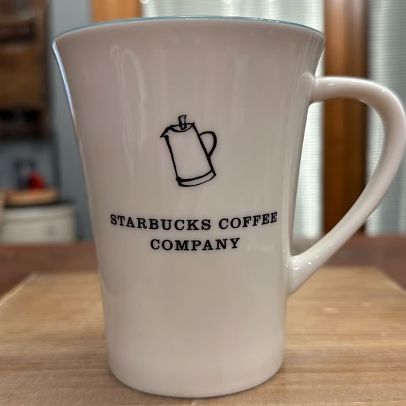 Set of 2 Starbucks Coffee Company White Mugs ☕ | Classic Logo / 2006 / Yellow - Picture 2 of 8